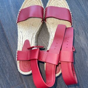 Vince Women's Red Espadrille Sandals
